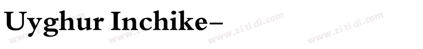 Uyghur Inchike字体转换